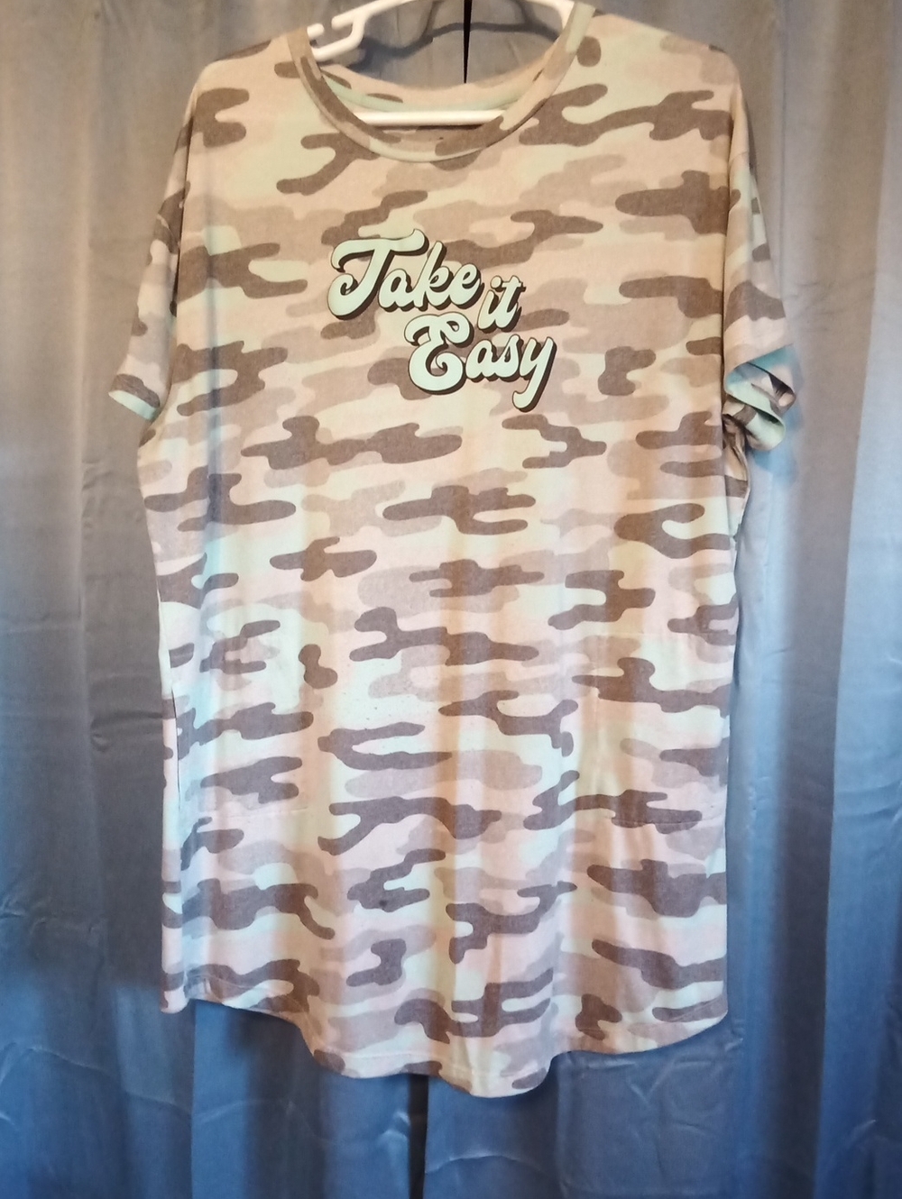 Take It Easy Women's Camo Night Gown